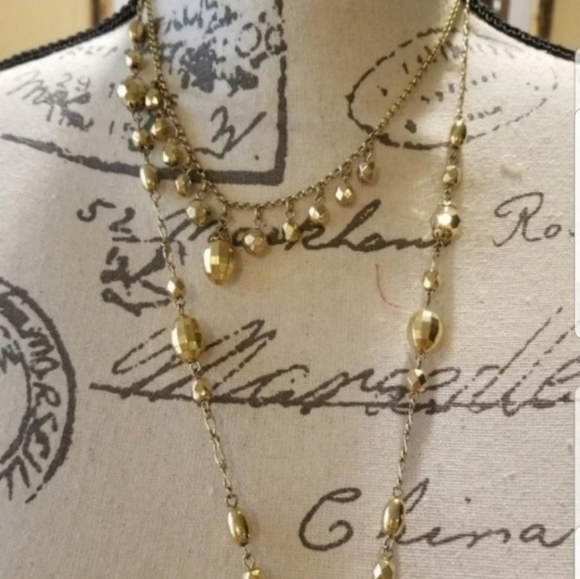 ROBERT ROSE DESIGNER VINTAGE GOLDTONED TASSEL & JEWELED NECKLACE - Picture 4 of 5